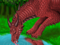 Red_Dragon_drinking_by_LauraRamirez.png